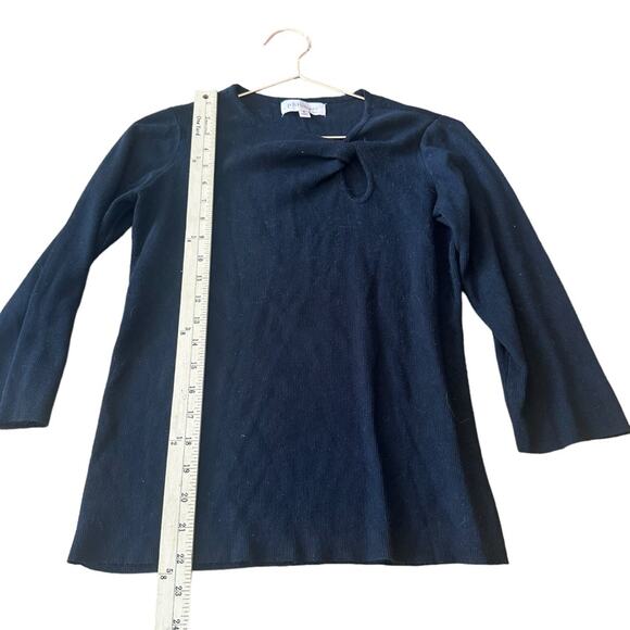 Philosophy Black Peekaboo Long Sleeve Sweater - Size Small - Picture 4 of 6